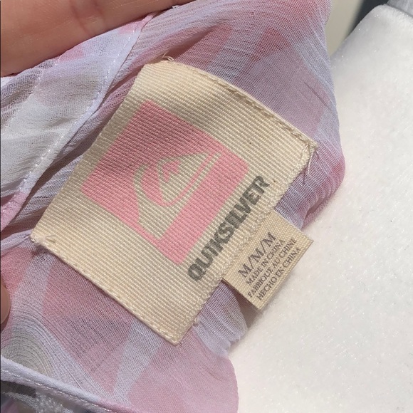 NWT Quicksilver Sheer Blouse Top Coverup - Picture 4 of 7